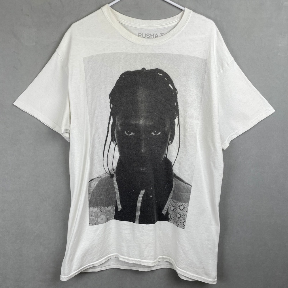 Pusha T Daytona King Of The Ovenware Graphic T-Shirt White Tee Official Merch L
